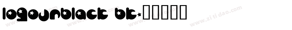LogoJrBlack BK字体转换
